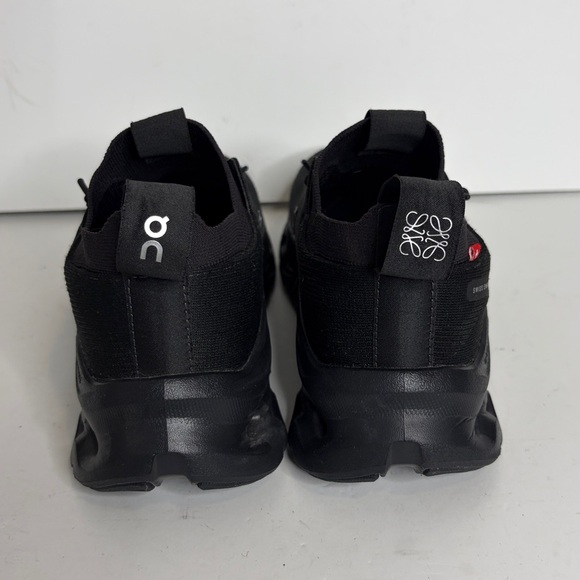 Loewe x On Running Cloudtilt Sneakers Womens 6 All Black Knit Running Shoes - Picture 4 of 15